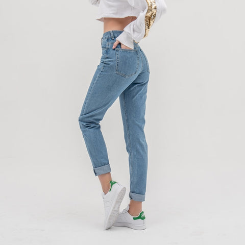 Spring / Summer 2020 New Jeans Women's High Waist Stretch Hip Slim Fit Skinny Skinny Feet Nine Points Pencil Pants