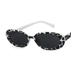 Pink Retro Sunglasses Oval Sunglasses Women Retro Brand Designer Vintage Ladies Cat Eye Pink Sun Glasses UV400  Nicki Minaj