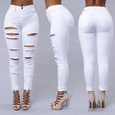 New Women's High Quality Fashion Casual Jeans Slim Jeans