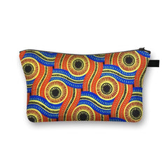 African Woman Print Cosmetic Bag Fashion Casual Small Handbag Afro Portable Storage Bags Travel Bag
