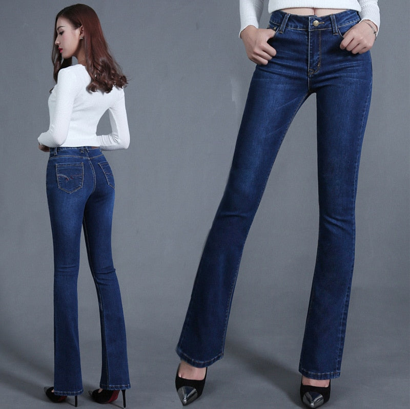 New Women's High Quality Fashion Casual Jeans Slim Jeans